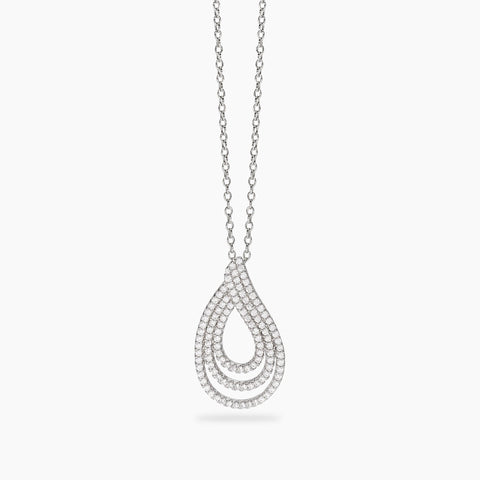 MABINA COLLANA PAVE' GOCCIA 553883