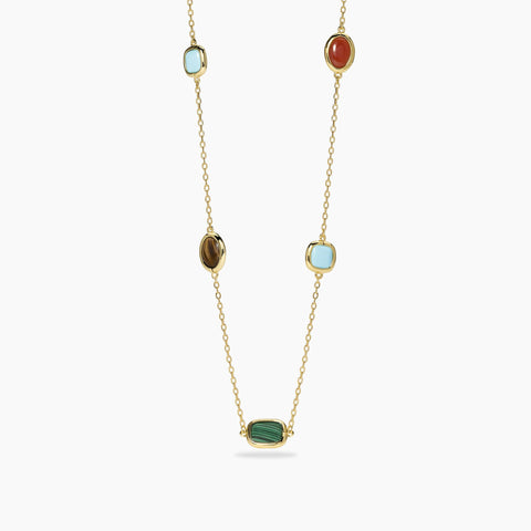 MABINA COLLANA PIETRE DURE ORO 553892