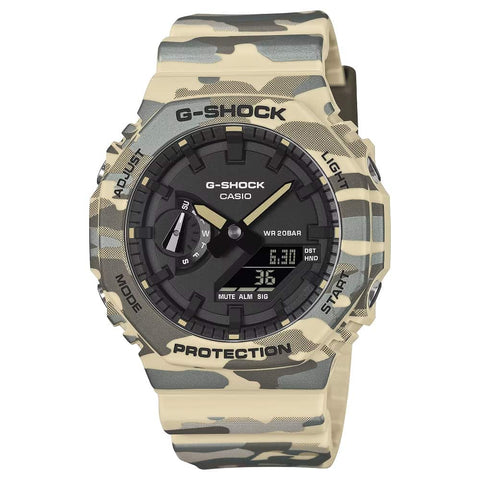 GSHOCK OROLOGIO CAMOUFLAGE CHIARO GA2100CM5AER