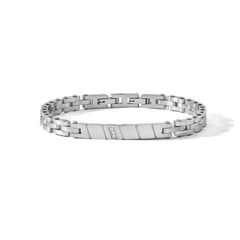 Comete Bracciale Uomo Acciaio e Diamanti UBR1275