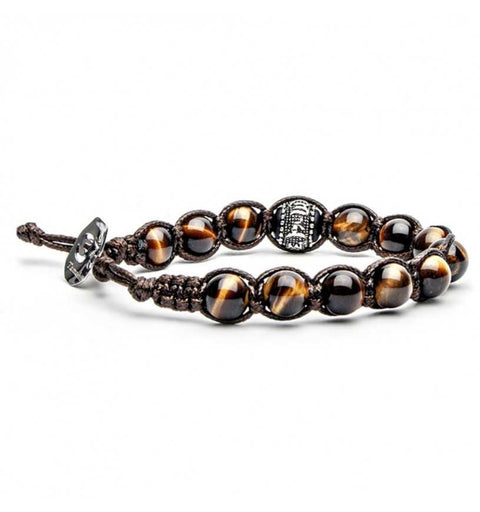 TAMASHII BRACCIALE RUOTA PREGHIERA OCCHIO DI TIGRE MARRONE BHS1100214