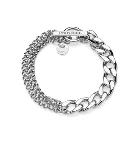 UNOAERRE ARGENTO BRACCIALE GRUMETTA CATENA 6120