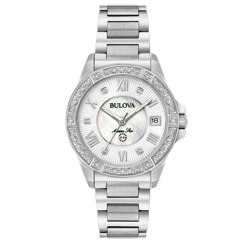 BULOVA LADY OROLOGIO MARINE STAR LADY DIAMONDS 96R232