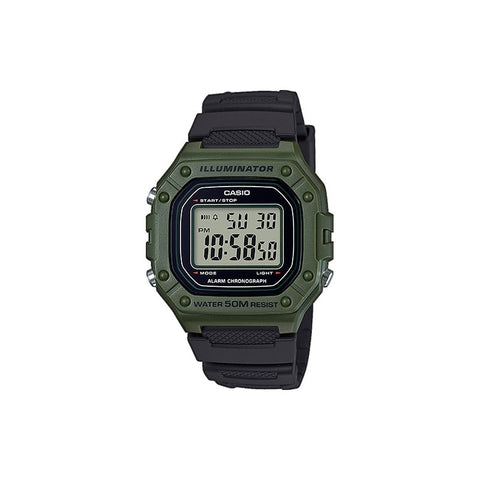 CASIO OROLOGIO TIMELESS VERDE W218H3AVEF