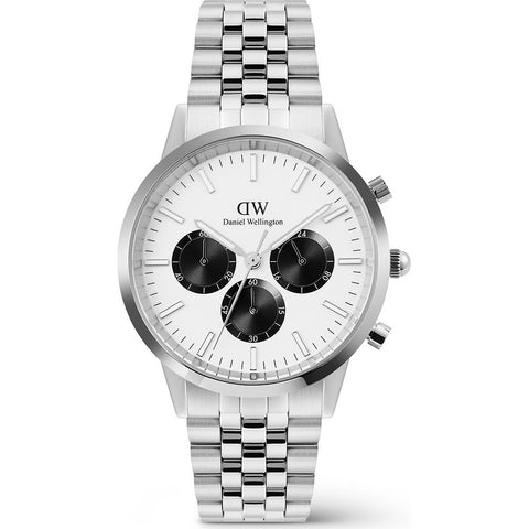 DANIEL WELLINGTON OROLOGIO ICONIC WHITE PANDA SILVER DW00100872