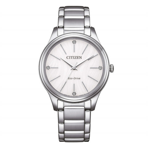 CITIZEN LADY OROLOGIO BIANCO EM122058A