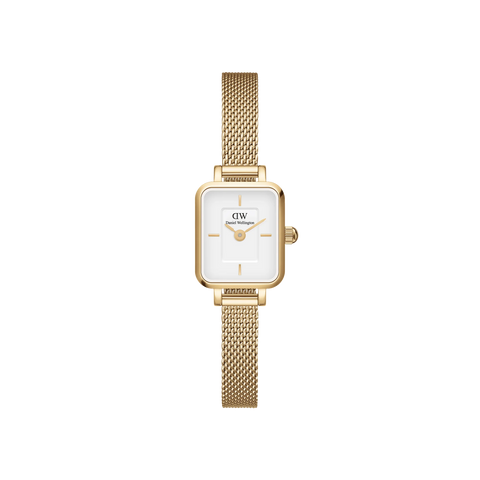 DANIEL WELLINGTON OROLOGIO QUADRO MINI EVERGOLD DW00100725