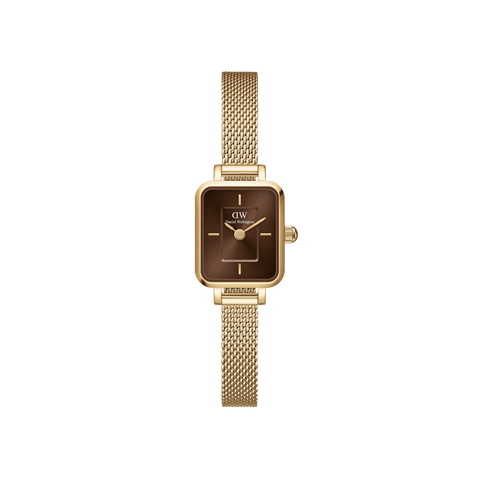 DANIEL WELLINGTON OROLOGIO QUADRO MINI EVERGOLD AMBER DW00100654