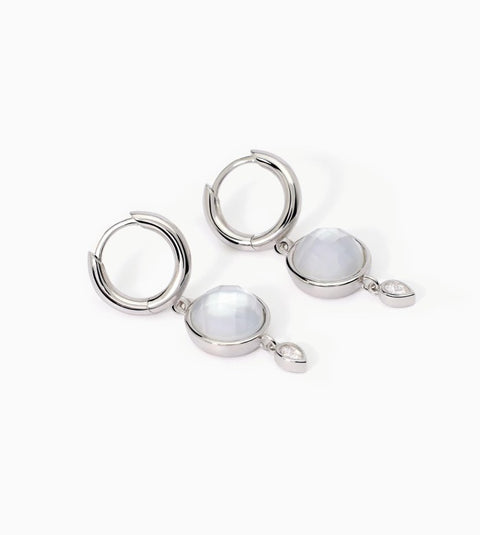 MABINA WHITE QUARTZ EARRING 563585