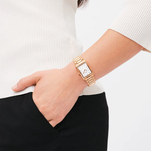 DANIEL WELLINGTON OROLOGIO TANK 3-LINK ROSE DW00100699