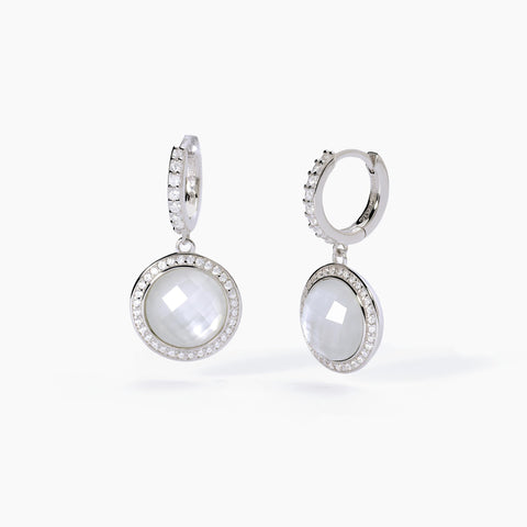 MABINA WHITE QUARTZ EARRING 563585