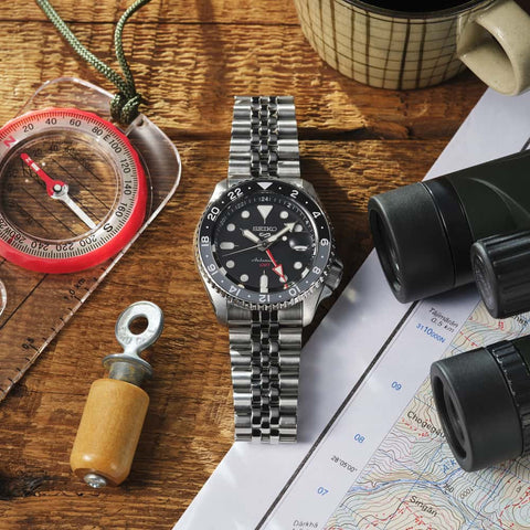 SEIKO OROLOGIO 5 SPORT GMT NERO SSK001K1