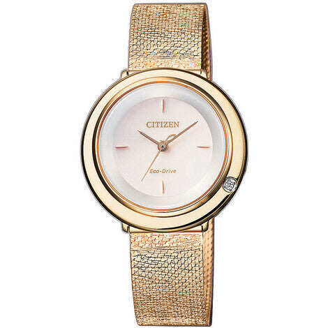 CITIZEN LADY OROLOGIO MAGLIA MILANO ROSE' EM064384X