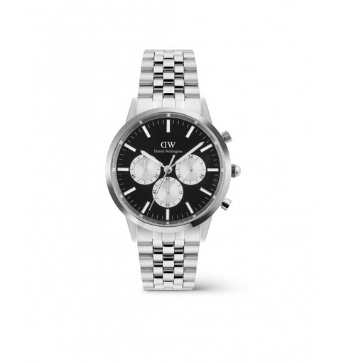 DANIEL WELLINGTON OROLOGIO ICONIC PANDA SILVER DW00100873