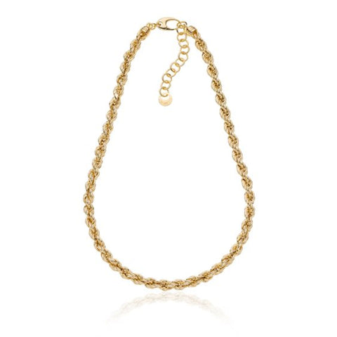 UNOAERRE ARGENTO COLLANA CORDA ORO 6300