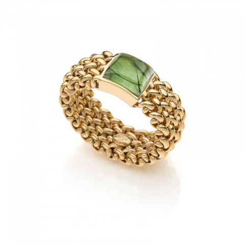 Unoaerre Anello Donna Fascione Pietra Verde 604218