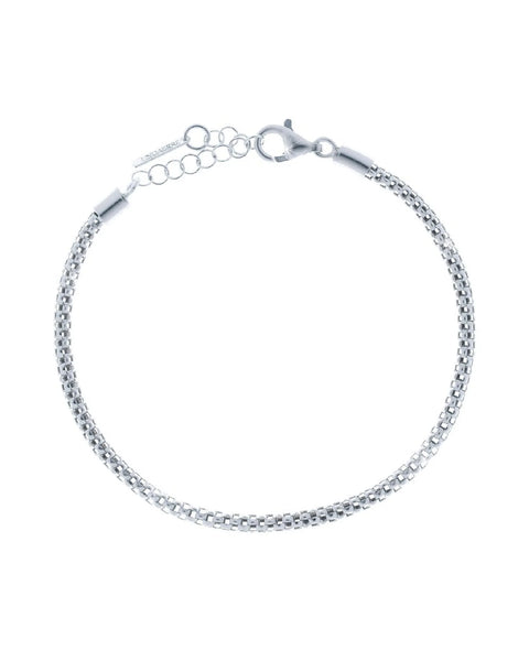 UNOAERRE ARGENTO BRACCIALE TRE ORI BIANCO 5020