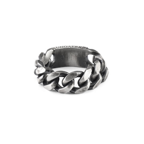 UNOAERRE MAN RING CHAIN ​​BURNISHED