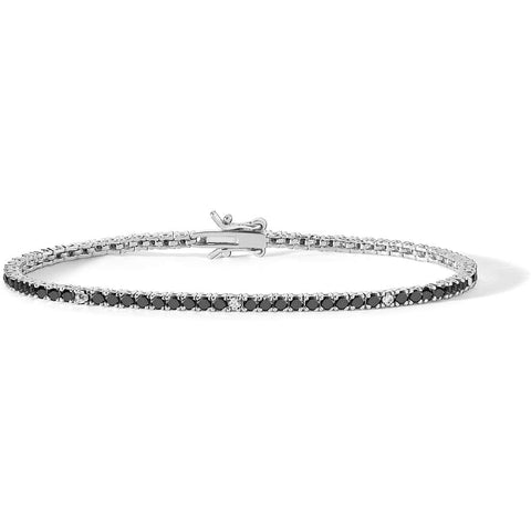 COMETE UOMO BRACCIALE TENNIS NERO ALTERNATO