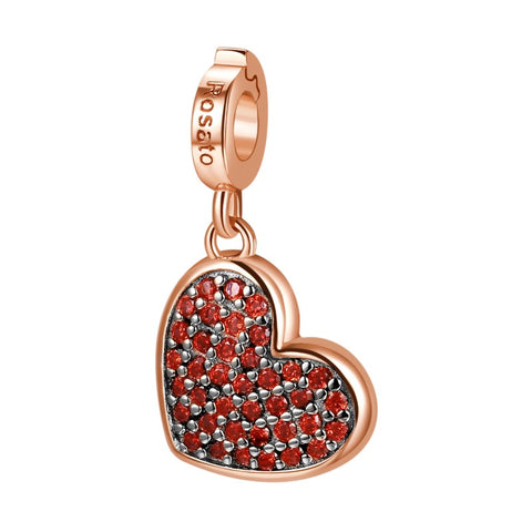 ROSATO HEART CHARM RZ131R